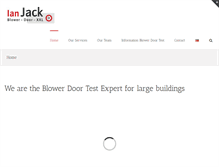 Tablet Screenshot of blower-door-xxl.de